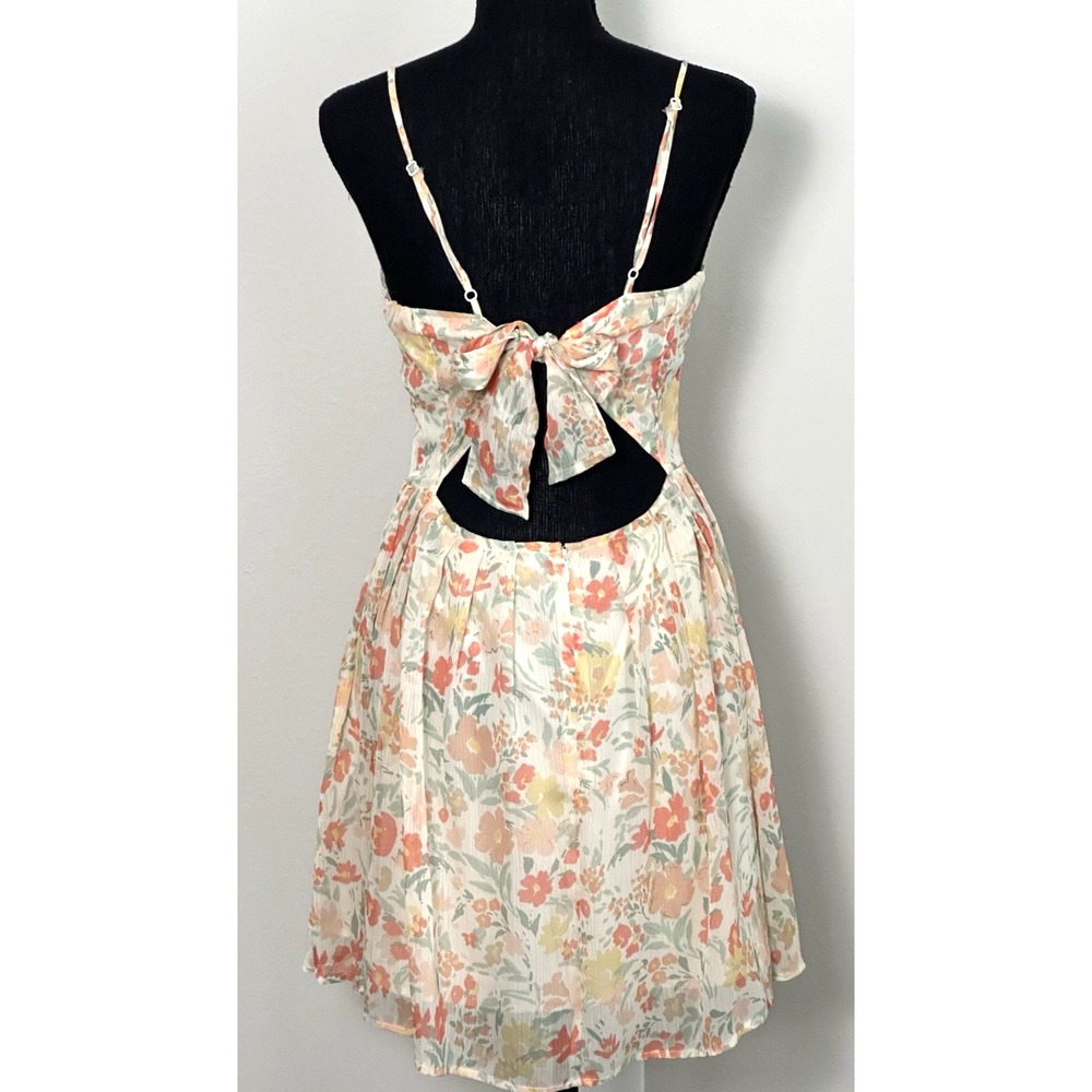 JACK Women's Floral Cut Out Back Sundress Spaghetti Strap Size (4)‎ - Picture 7 of 16